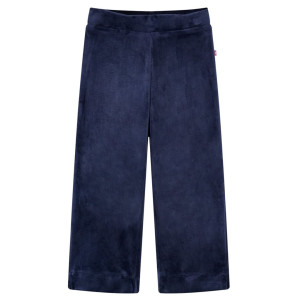 vidaXL Kinderbroek fluweel 128 donkerblauw