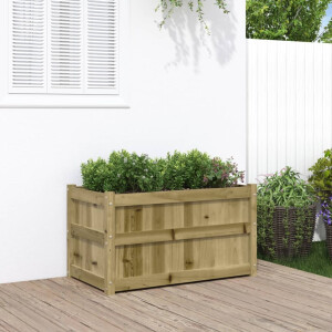 vidaXL Plantenbak 90x50x50 cm geïmpregneerd grenenhout
