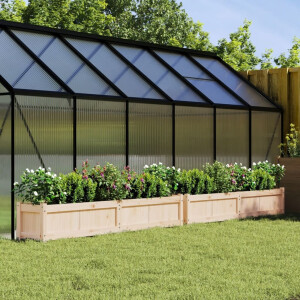 vidaXL Plantenbakken 2 st cm massief grenenhout