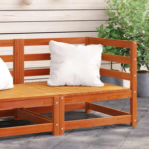 vidaXL Tuinhoekbank 2 st 70x70x67 cm massief grenenhout wasbruin