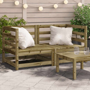 vidaXL Tuinhoekbanken 2 st 70x70x67 cm geïmpregneerd grenenhout