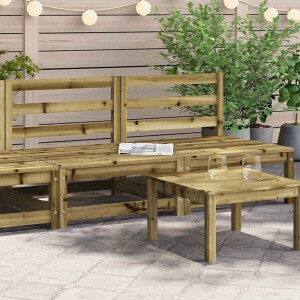 vidaXL Tuinbanken 2 st zonder armleuning 70x70x67 cm grenenhout
