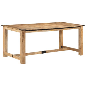 vidaXL Eettafel 180x90x75 cm massief mangohout