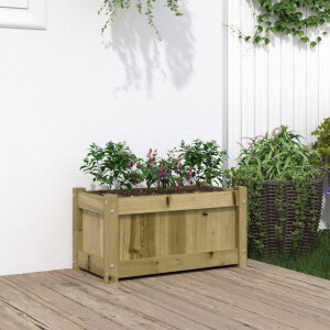 vidaXL Plantenbak 60x31x31 cm geïmpregneerd grenenhout