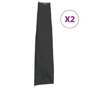 vidaXL Parasolhoezen 2 st 190x50/30 cm 420D oxford stof