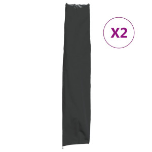 vidaXL Parasolhoezen 2 st 136x25/23,5 cm 420D oxford stof