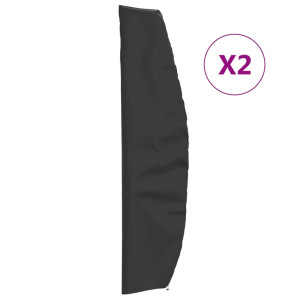 vidaXL Parasolhoezen 2 st 265x50/70/40 cm 420D oxford stof