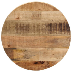 vidaXL Tafelblad rond Ø 50x1,5 cm massief ruw mangohout