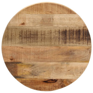 vidaXL Tafelblad rond Ø 60x1,5 cm massief ruw mangohout