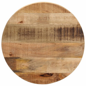 vidaXL Tafelblad rond Ø 60x2,5 cm massief ruw mangohout