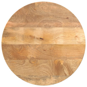 vidaXL Tafelblad rond Ø 60x2,5 cm massief ruw mangohout