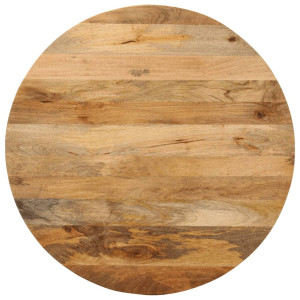 vidaXL Tafelblad rond Ø 80x3,8 cm massief ruw mangohout
