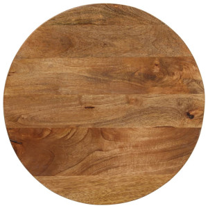vidaXL Tafelblad rond Ø 50x2,5 cm massief ruw mangohout