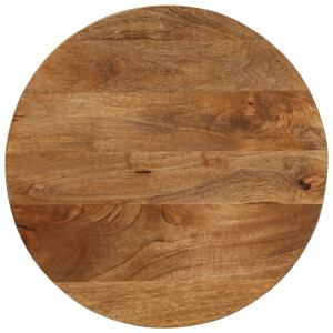 vidaXL Tafelblad rond Ø 50x3,8 cm massief ruw mangohout