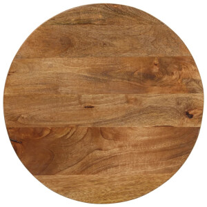 vidaXL Tafelblad rond Ø 60x3,8 cm massief ruw mangohout