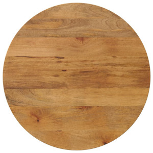 vidaXL Tafelblad rond Ø 80x2,5 cm massief ruw mangohout