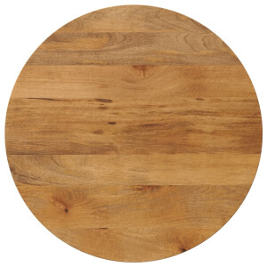 vidaXL Tafelblad rond Ø 90x3,8 cm massief ruw mangohout