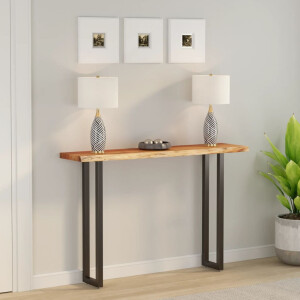 vidaXL Tafelblad rechthoekig natuurlijke rand 180x30x3,8 cm acaciahout