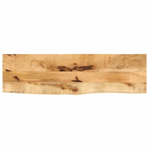 vidaXL Tafelblad met natuurlijke rand 100x20x2,5 cm massief mangohout