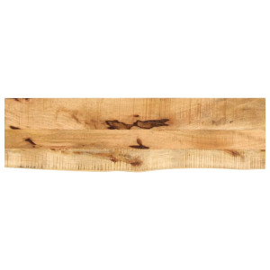 vidaXL Tafelblad met natuurlijke rand 100x30x2,5 cm massief mangohout