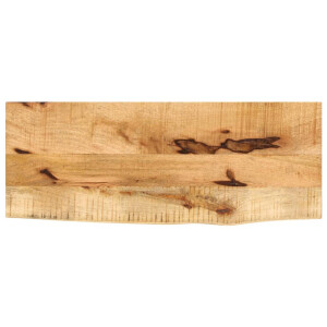 vidaXL Tafelblad met natuurlijke rand 80x20x3,8 cm massief mangohout