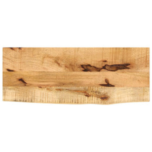 vidaXL Tafelblad met natuurlijke rand 80x20x3,8 cm massief mangohout