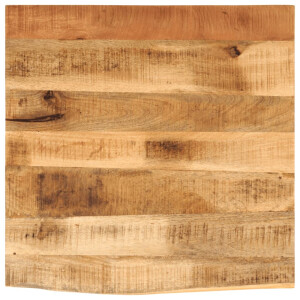 vidaXL Tafelblad met natuurlijke rand 80x80x3,8 cm massief mangohout