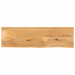 vidaXL Tafelblad met natuurlijke rand 120x40x2,5 cm massief mangohout