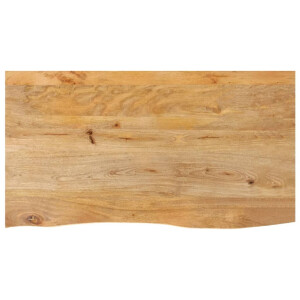 vidaXL Tafelblad met natuurlijke rand 110x60x2,5 cm massief mangohout