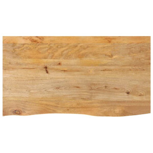 vidaXL Tafelblad met natuurlijke rand 120x60x2,5 cm massief mangohout