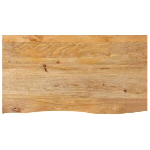 vidaXL Tafelblad met natuurlijke rand 120x60x2,5 cm massief mangohout