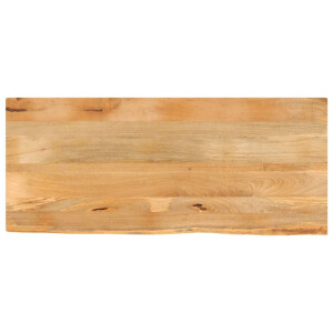 vidaXL Tafelblad met natuurlijke rand 140x60x3,8 cm massief mangohout