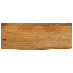 vidaXL Tafelblad met natuurlijke rand 90x40x2,5 cm massief mangohout