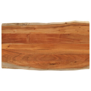 vidaXL Tafelblad rechthoekig natuurlijke rand 110x60x2,5 cm acaciahout