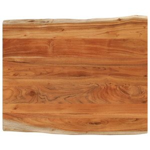 vidaXL Tafelblad rechthoekig natuurlijke rand 100x80x2,5 cm acaciahout