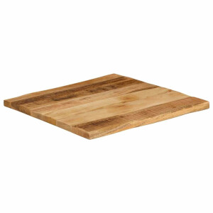vidaXL Tafelblad met natuurlijke rand 40x40x2,5 cm massief mangohout