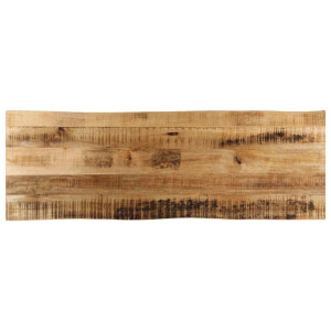 vidaXL Tafelblad met natuurlijke rand 120x40x2,5 cm massief mangohout
