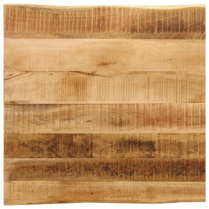 vidaXL Tafelblad met natuurlijke rand 60x60x2,5 cm massief mangohout