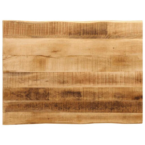 vidaXL Tafelblad met natuurlijke rand 80x60x2,5 cm massief mangohout