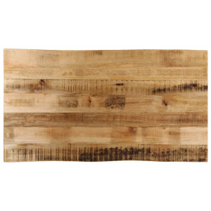 vidaXL Tafelblad met natuurlijke rand 120x60x2,5 cm massief mangohout