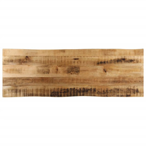 vidaXL Tafelblad met natuurlijke rand 140x40x3,8 cm massief mangohout