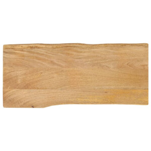 vidaXL Tafelblad met natuurlijke rand 80x40x2,5 cm massief mangohout
