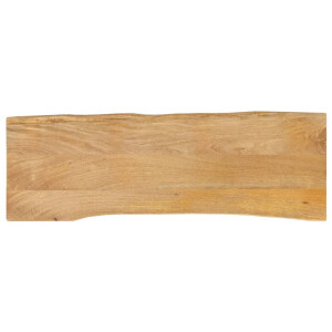 vidaXL Tafelblad met natuurlijke rand 110x40x2,5 cm massief mangohout