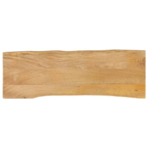 vidaXL Tafelblad met natuurlijke rand 120x40x2,5 cm massief mangohout