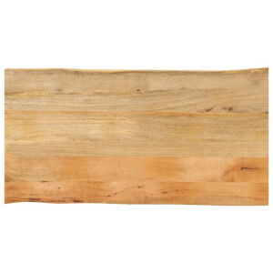 vidaXL Tafelblad met natuurlijke rand 120x60x2,5 cm massief mangohout