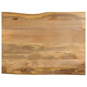 vidaXL Tafelblad met natuurlijke rand 90x80x3,8 cm massief mangohout