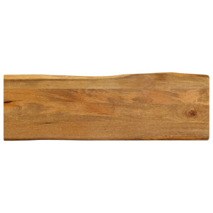 vidaXL Tafelblad met natuurlijke rand 120x40x2,5 cm massief mangohout