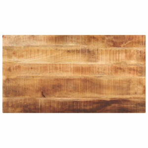 vidaXL Tafelblad rechthoekig 100x60x2,5 cm massief ruw mangohout