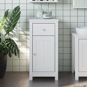 vidaXL Badkamerkast BERG 40x34x80 cm massief grenenhout wit