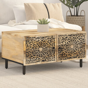 vidaXL Salontafel 80x50x40 cm massief mangohout